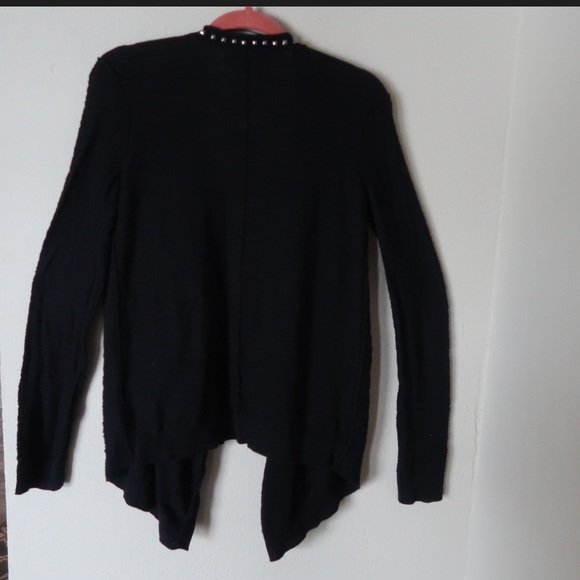 Studded waterfall cardigan black - Picture 8 of 8